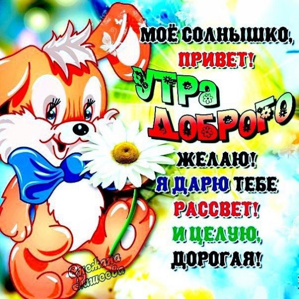 Привет солнышко мое