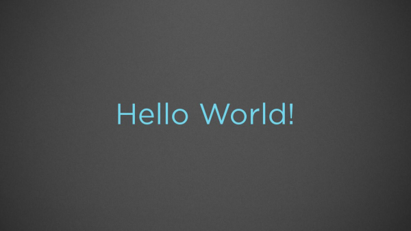 Print hello World