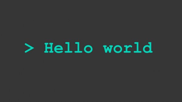 Программирование hello World