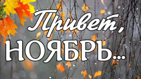 Привет осень ноябрь