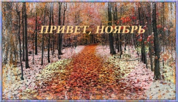 Прощай октябрь привет ноябрь