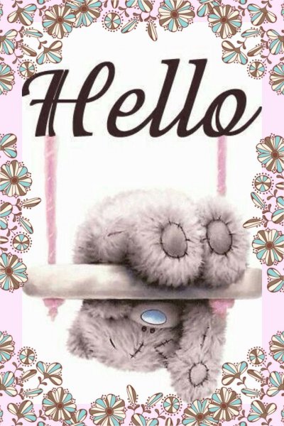 Открытка hello