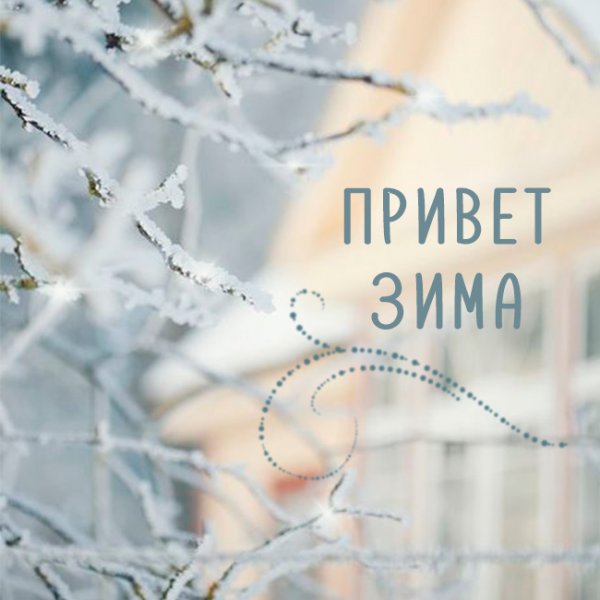 Зимний приветик открытки