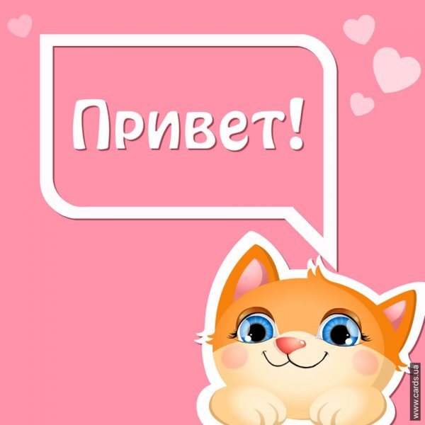 Открытки привет родной