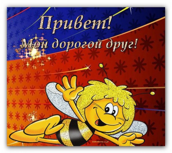 Открытка Приветствие мужчине