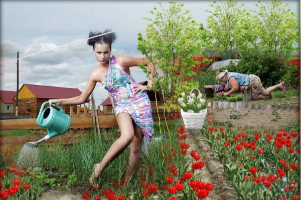 Фотосессия в огороде