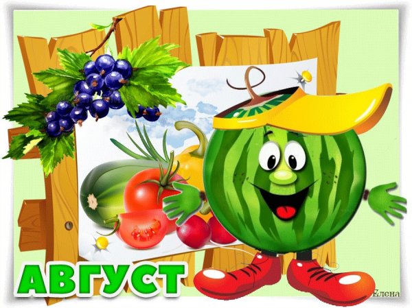 Открытка августовский привет
