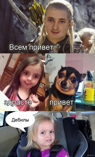 Привет дебил