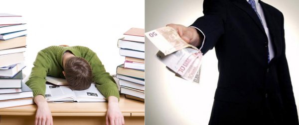 Студент до сессии и после сессии