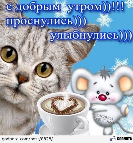 Просыпаемся улыбаемся с добрым утром