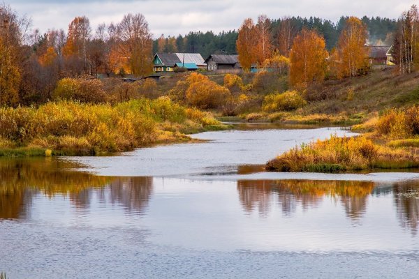 Сельская дорога деревня