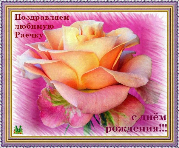С днем рождения Раечка открытка