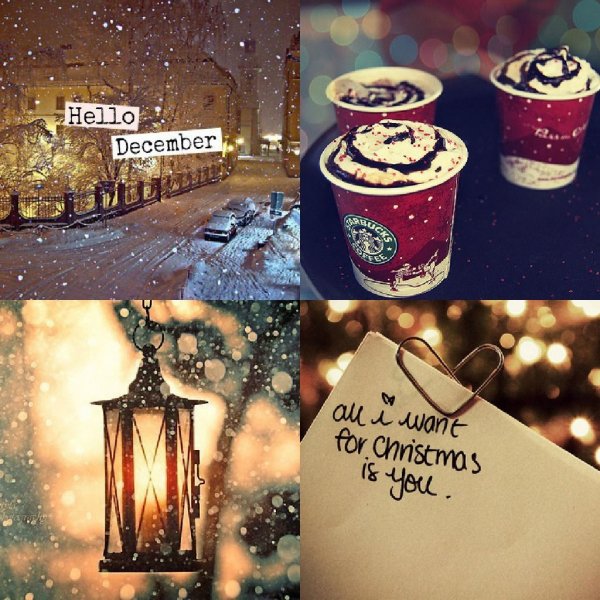 Надпись hello December