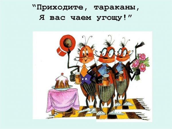 Приходите тараканы я
