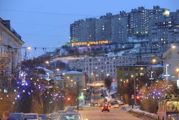 Панорама порта Мурманск