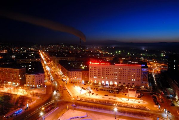 Североморск Северное сияние