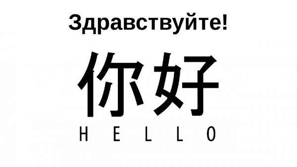 Здравствуйте по китайски