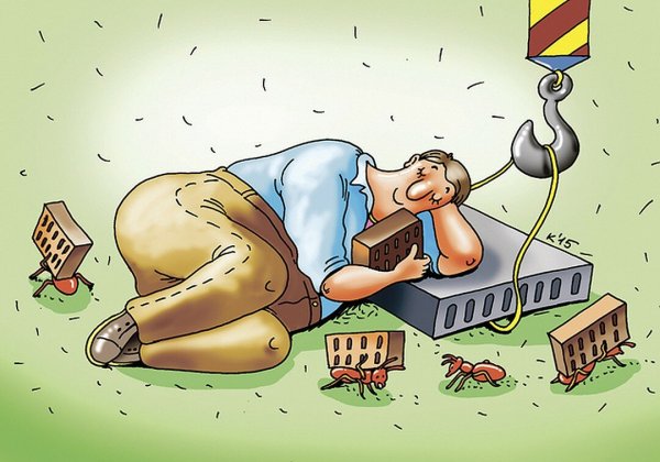 Лентяй карикатура