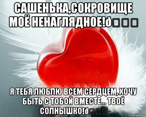 Любимому Сашульке
