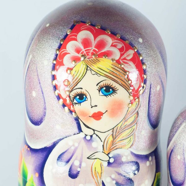 Матрёшка Снегурочка рисунок