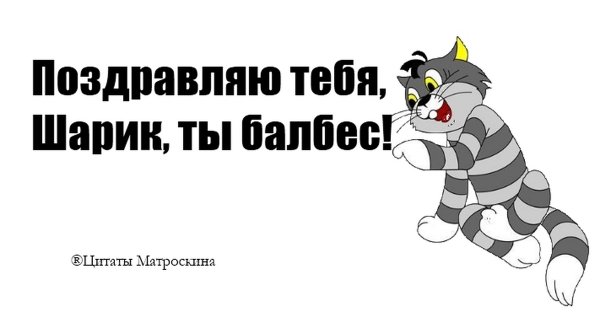Поздравляю тебя шарик ты балбес