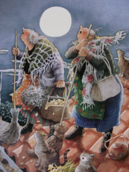 Финская художница Инге лёёк и её неунывающие старушки