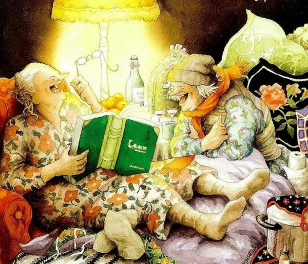 Финская художница Инге лёёк и её неунывающие старушки