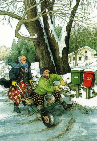 Финская художница Инге лёёк и её неунывающие старушки