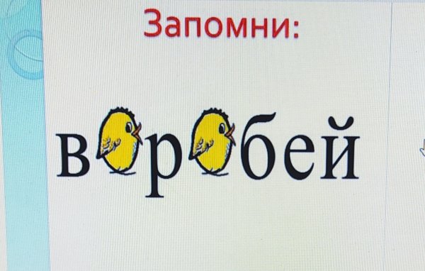 Воробей словарное слово