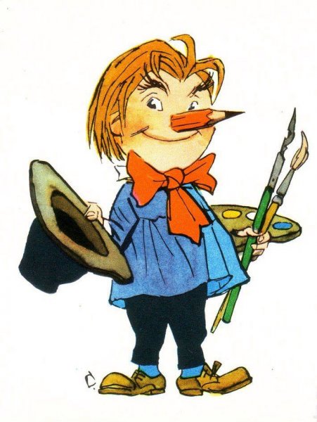 Карандаш из веселых человечков