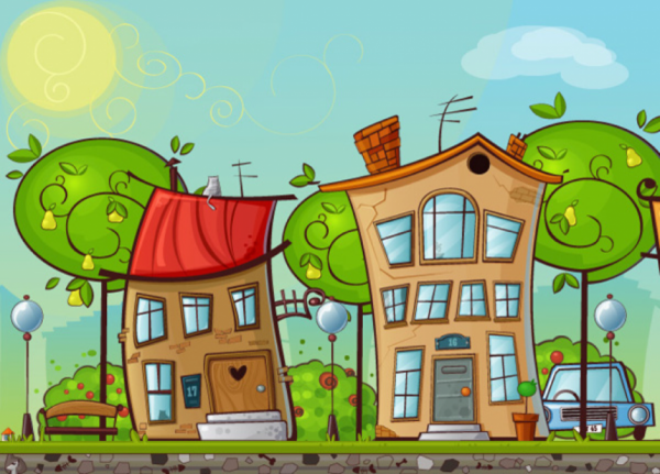 Домики из мультфильмов