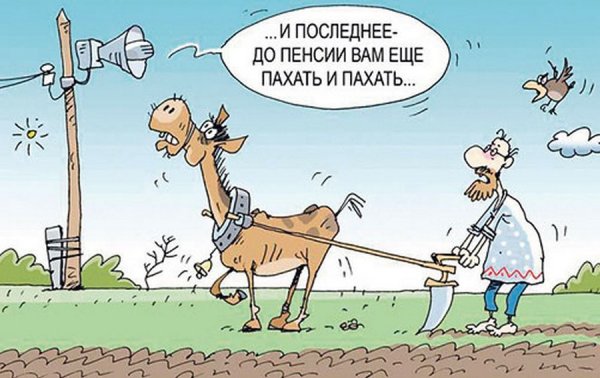 Пенсионный Возраст карикатура