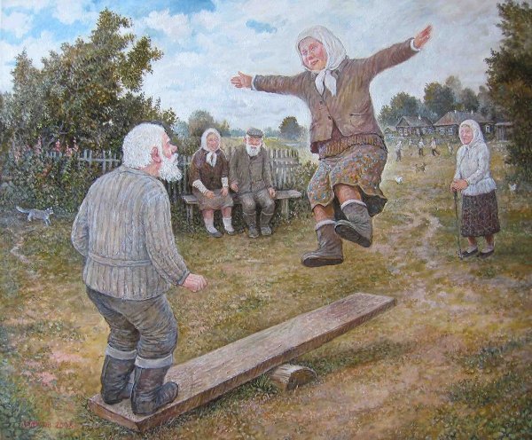 Живопись Леонид Баранов дед да баба