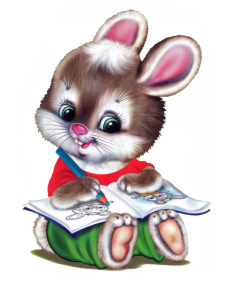 Зайчик с книжкой