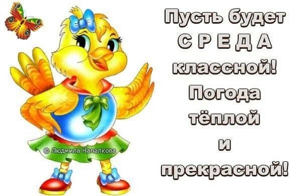 Открытки с добрым утром среды прикольные