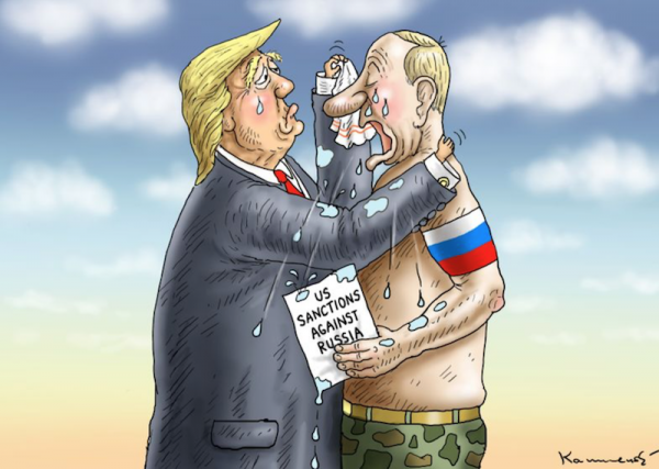 Карикатуры на Россию и Путина