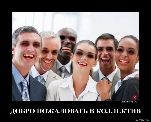 Добро пожаловать в коллектив демотиватор