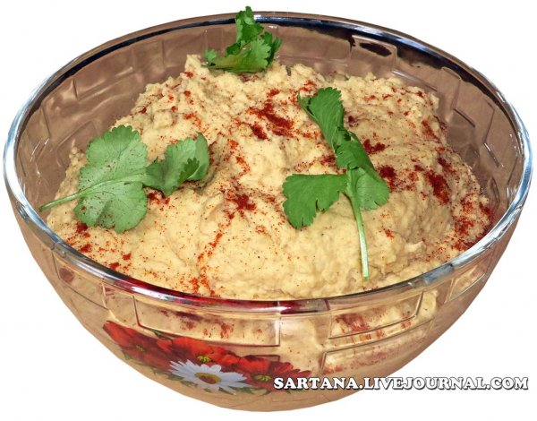 Хумус с кабачком и трюфельным маслом