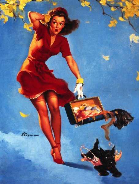 Пин ап картины Джил Элвгрен