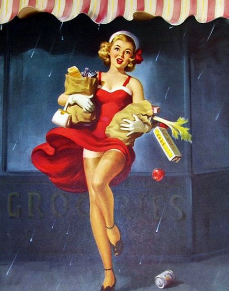 Живопись художник-иллюстратор Art Frahm (1907-1981)..