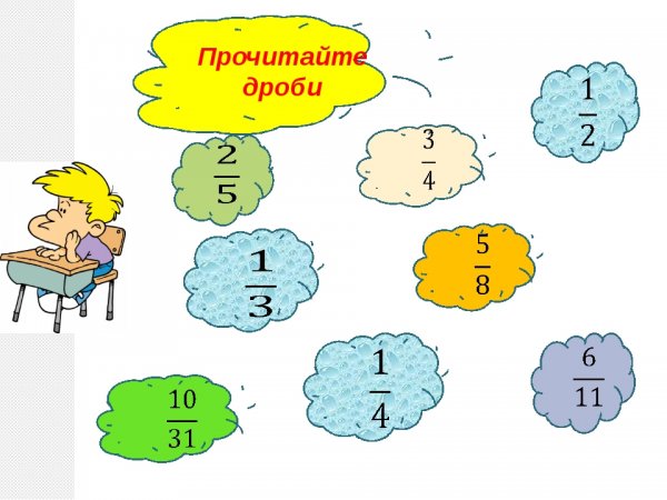 Рисунки по теме дроби