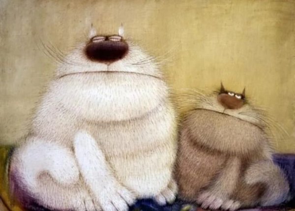 Коты художника Валерия Хлебникова