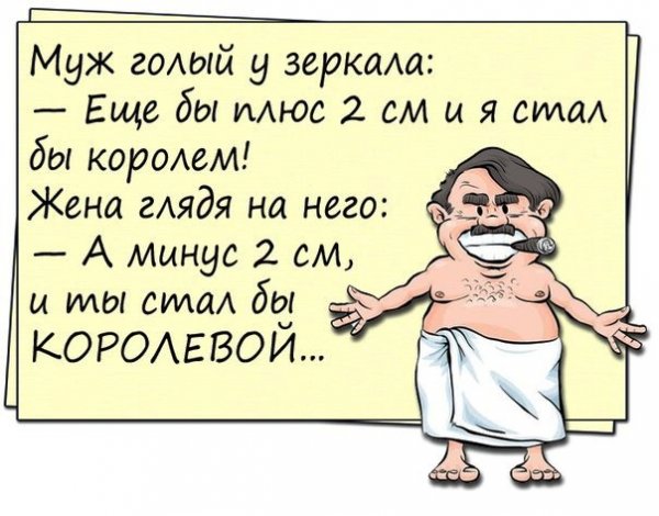 Анекдоты про мужа и жену