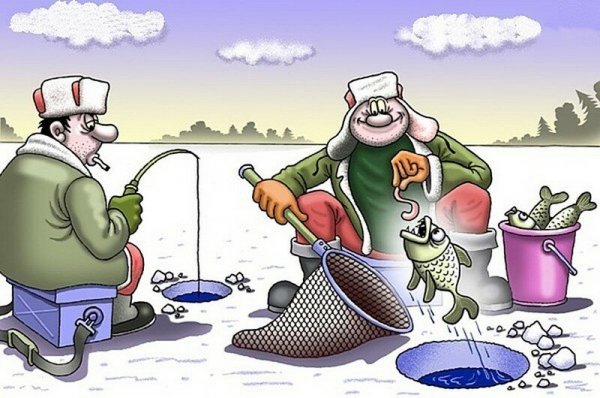 Рыболовные карикатуры