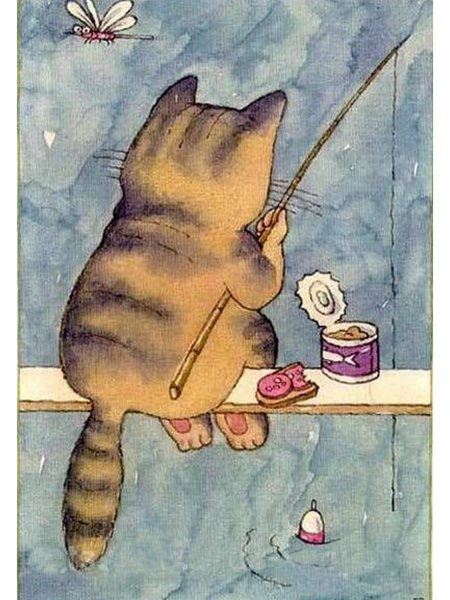 Картины коты художник Борис Касьянов