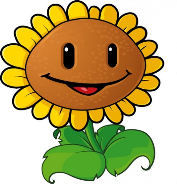 Plants vs Zombies подсолнух