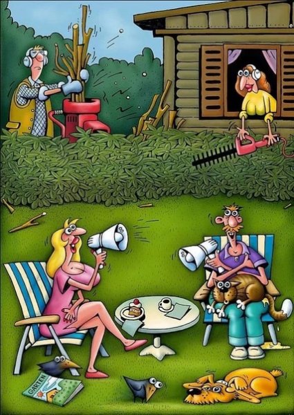 Дача карикатура