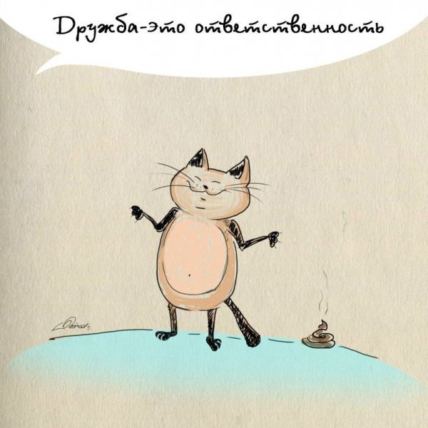 Смешные открытки про дружбу