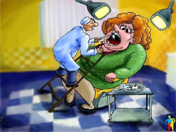 Зубной врач карикатура
