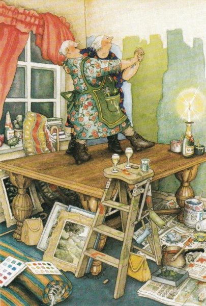 Веселые старушки финской художницы Инге Лоок